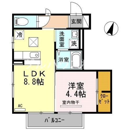 レグレットの物件間取画像